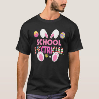 Kute School Rabbit Easter Day Electricia-eicybaan T-shirt