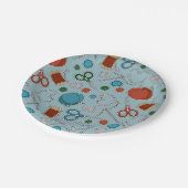 Kute Seing Thleing Pattern Blue Papieren Bordje (Gekanteld)