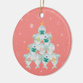 Kute Shark-kerstboom Keramisch Ornament (Links)