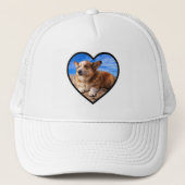 Kute Simple Heart Shape Cutout Photo Template Love Trucker Pet (Voorkant)
