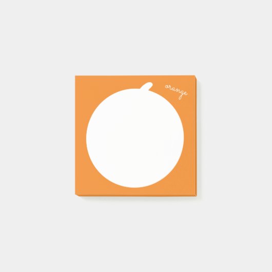 Kute Sinaasappel Fruit Food Post-it® Notes (Voorkant)