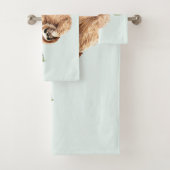 Kute sleuf ondersteboven Waterverf Bad Handdoek (Insitu)