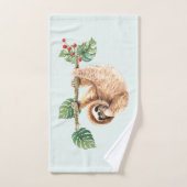 Kute sleuf ondersteboven Waterverf Bad Handdoek (Handdoek)