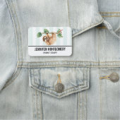 Kute sleuf ondersteboven Waterverf Naamplaatje (In situ)