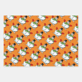 Kute snowman kerstinpakbladen inpakpapier vel (Voorkant 2)