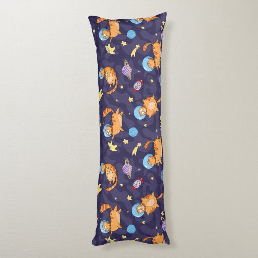 Kute Space Cats Body Pillow Lichaamskussen (Achterkant (Verticaal))