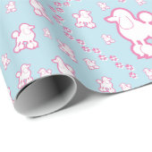 Kute Speelgoed Poodle Pattern Kinder Wrapping Pape Cadeaupapier (Rol Hoek)