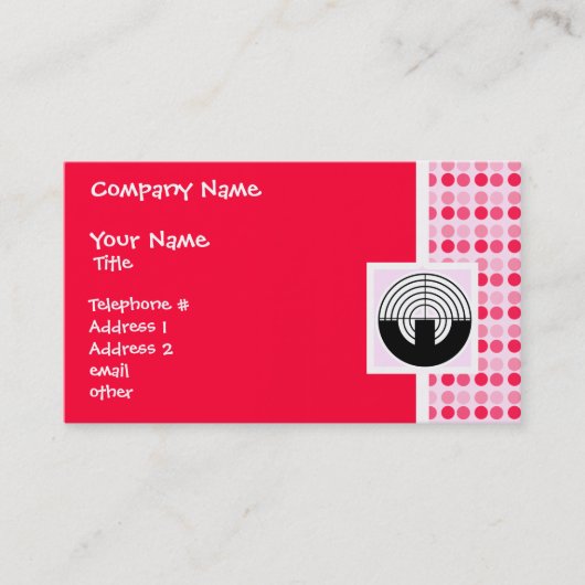 Kute Sport Shooting Visitekaartje (Voorkant)