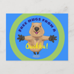 Kute springquokka cartoon briefkaart