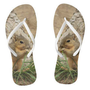 Kute Squirrel Flip Flop Sandals