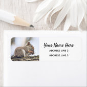 Kute Squirrel Return Address Labels (Insitu)