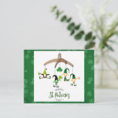Kute St Patricks Day Gnome Green Shamrock Briefkaart (Staand voorkant)