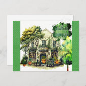 Kute St Patricks Day Gnome Irish Pub Bar Briefkaart (Voorkant / Achterkant)