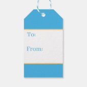 Kute strand palm tree Patroonparty Cadeaulabel (Achterkant)