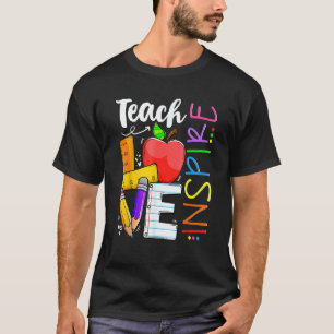 Kute Teach Love en Inspire Graphic 1 T-shirt