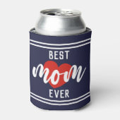 Kute tekst beste mama ooit met hart blikjeskoeler (Blikje Voorkant)
