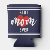 Kute tekst beste mama ooit met hart blikjeskoeler (Achterkant)