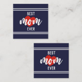 Kute tekst beste mama ooit met hart notitiekaartje (Voorkant / Achterkant)