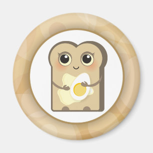 Kute toasties - Boter en Eieren Magneet