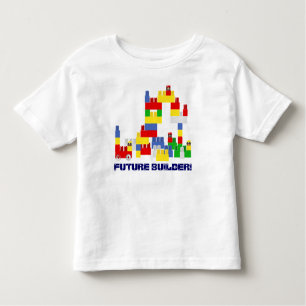 Kute toekomstige BOUWONTWERP met Stijlblokken Kinder Shirts