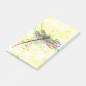 Kute trendy girly waterverf splatters dragonfly post-it® notes (Schuin)