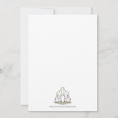 Kute Twins Baby shower by Mail Elephants Kaart (Achterkant)