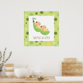 Kute Two Peas in een Poster van het Muur van de Nu (Keuken)