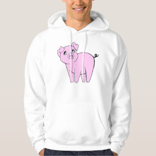 Kute Varken, Kleine Varken, Varkenshaar, Roze Vark Hoodie