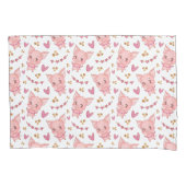 Kute varkenspatroon met hart kussensloop (Voorkant)