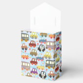 Kute Vehicles Blue Favor Box Bedankdoosjes (Geopend)