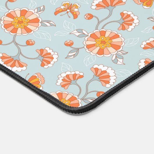 Kute ventilatorvlinderpatroonpatroon bureaumat (Hoek)