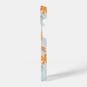 Kute ventilatorvlinderpatroonpatroon iPhone hoesje (Linkerkant)