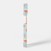 Kute ventilatorvlinderpatroonpatroon iPhone hoesje (Rechterkant)