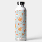 Kute  ventilatorvlinderpatroonpatroon waterfles (Links)