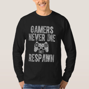 Kute video gamer Grapny Gamers sterven nooit en ze T-shirt