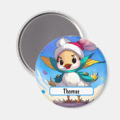 Kute vogel met  neus magneet (Voorkant / Achterkant)