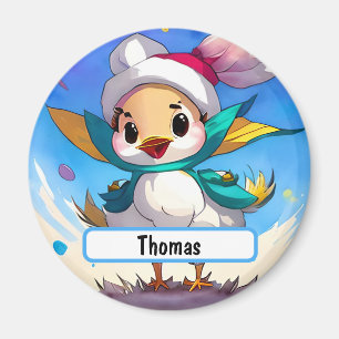 Kute vogel met  neus magneet