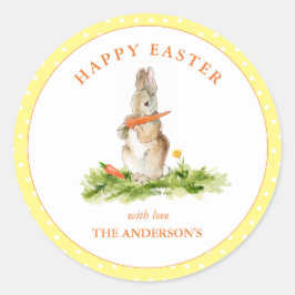 Kute watercolorPaasbunny Classic Round Sticker