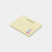 Kute Waterverf Beer heeft een mooie dag Post-it® Notes (Schuin)