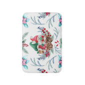 Kute Waterverf kerstgnomen Badmat (Voorkant Verticaal)