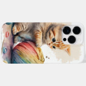 KUTE WATERVERF KITTEN MET BAL VAN GARENS Case-Mate iPhone CASE (Achterkant (horizontaal))