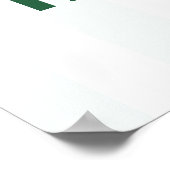 Kute Waterverf op zaterdag Poster (Hoek)