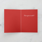 Kute waterverf regenbooghartslag, Valentijns Feestdagen Kaart (Binnen)