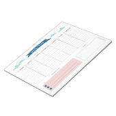 Kute weekly Planner-laptop Notitieblok (Schuin)