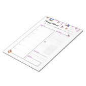 Kute Weekly Planner voor ambachtslieden Notitieblok (Schuin)