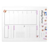 Kute Weekly Planner voor ambachtslieden Notitieblok (Voorkant)