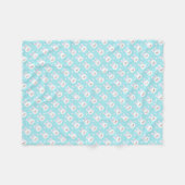 Kute White Bunnies Pattern Easter | Fleece Blanket (Voorkant (Horizontaal))