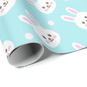 Kute White Bunnies Pattern Easter | Papier voor on (Rol Hoek)