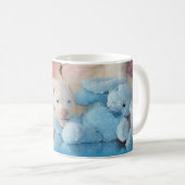 Kute White Paaspap Dog & Bunny Friends Koffiemok (Voorkant rechts)