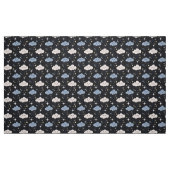 Kute wolken op donkere weefsels van het warme vet stof (Fat Quarter)